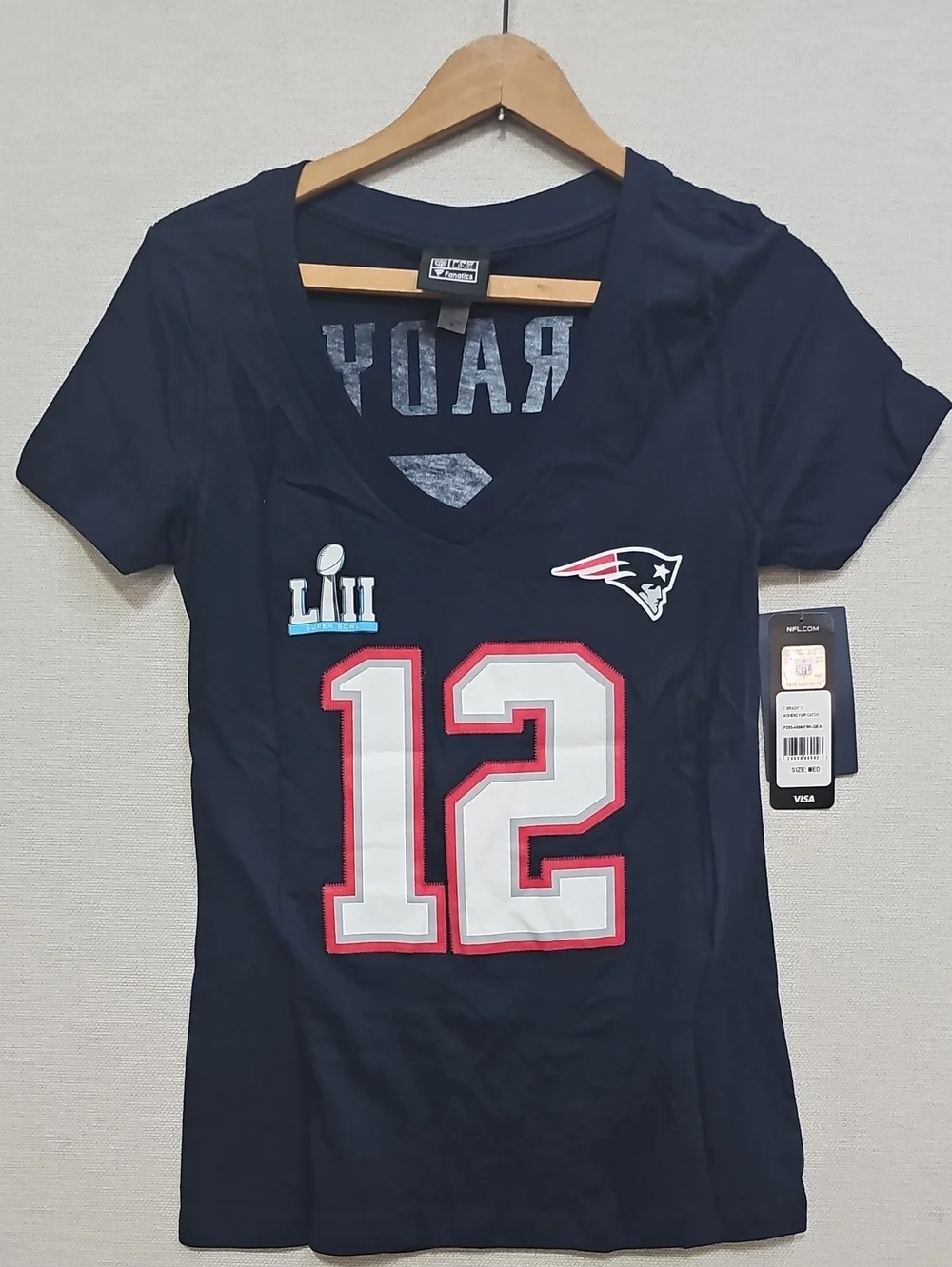 FANATICA N.E. PATRIOTS #12 BRADY WOMENS TEE BFPM-08-237